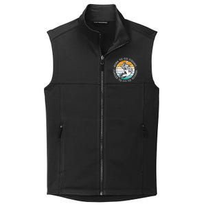 Born To Go Fishing Forced To Go To School Funny Fishing Collective Smooth Fleece Vest