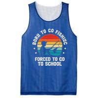 Born To Go Fishing Forced School Fiching Mesh Reversible Basketball Jersey Tank