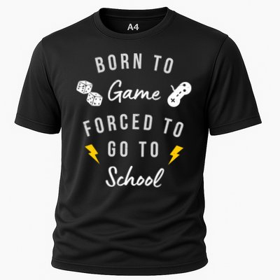 Born To Game Forced To Go To School Gamer Performance Shirt