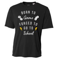 Born To Game Forced To Go To School Gamer Cooling Performance Crew T-Shirt