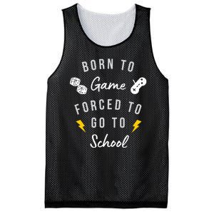 Born To Game Forced To Go To School Gamer Mesh Reversible Basketball Jersey Tank