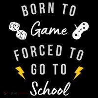 Born To Game Forced To Go To School Gamer Wool Snapback Cap