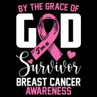 By The Grace God Im A Survivor Breast Cancer Awareness Zip Tote Bag