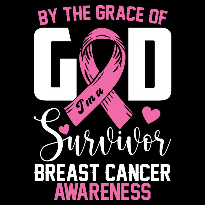 By The Grace God Im A Survivor Breast Cancer Awareness Zip Tote Bag