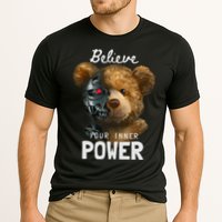 Bear Toy Half Robot Cooling Performance Crew T-Shirt