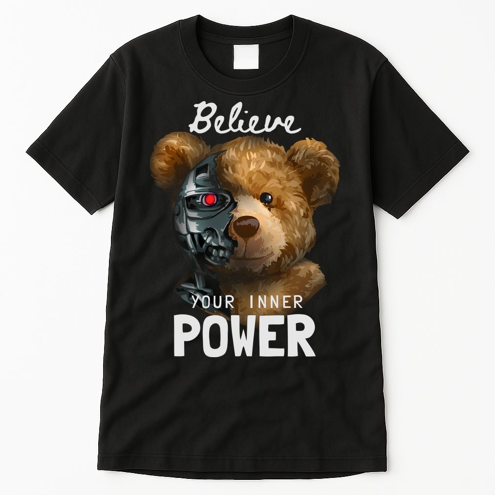 Bear Toy Half Robot Tall T-Shirt