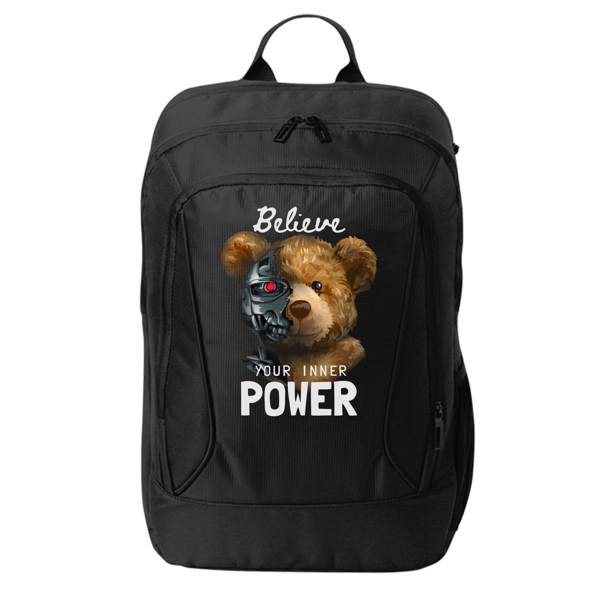 Bear Toy Half Robot City Backpack