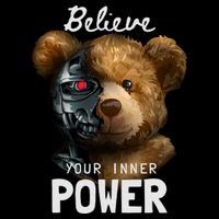 Bear Toy Half Robot Sustainable Bucket Hat