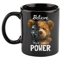 Bear Toy Half Robot 11oz C Handle Ceramic Mug