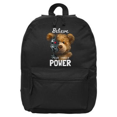 Bear Toy Half Robot 16 in Basic Backpack