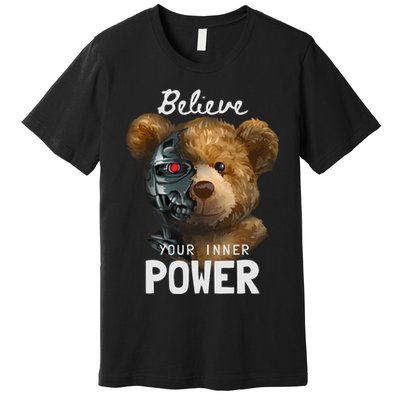 Bear Toy Half Robot Premium T-Shirt