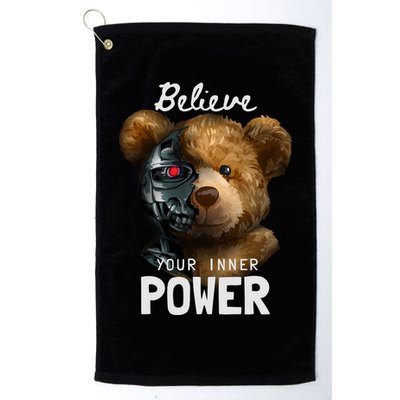 Bear Toy Half Robot Golf Towel