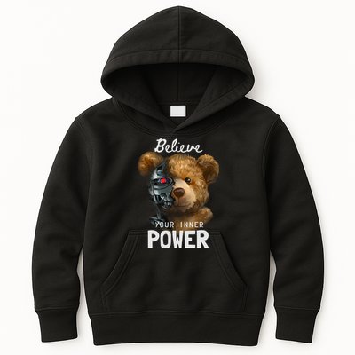 Bear Toy Half Robot Kids Hoodie
