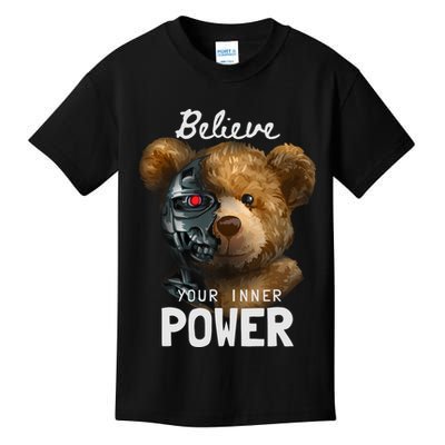 Bear Toy Half Robot Kids T-Shirt