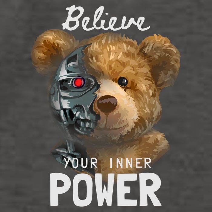 Bear Toy Half Robot Vector Backpack