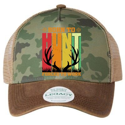 Born To Hunt Forced To Work Legacy Tie Dye Trucker Hat