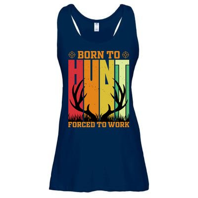 Born To Hunt Forced To Work Ladies Essential Flowy Tank