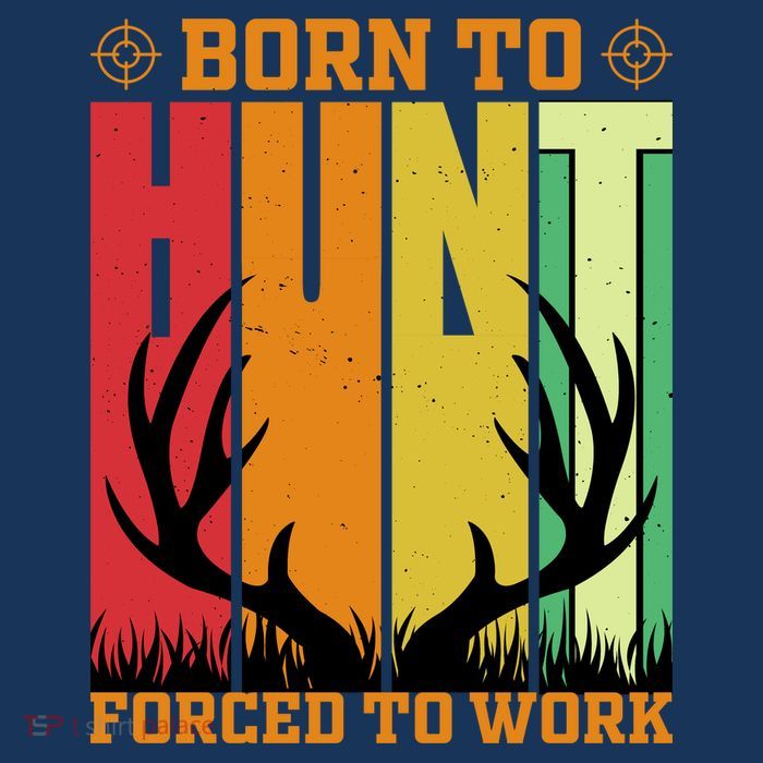Born To Hunt Forced To Work 16 in Basic Backpack