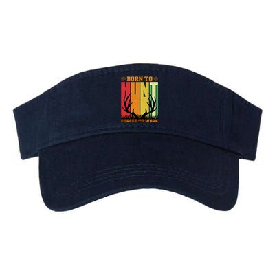 Born To Hunt Forced To Work Valucap Bio-Washed Visor