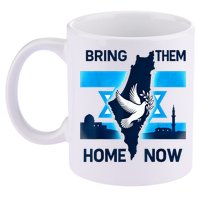 Bring Them Home Now! Stand With Israel Flag America 11oz C Handle Ceramic Mug