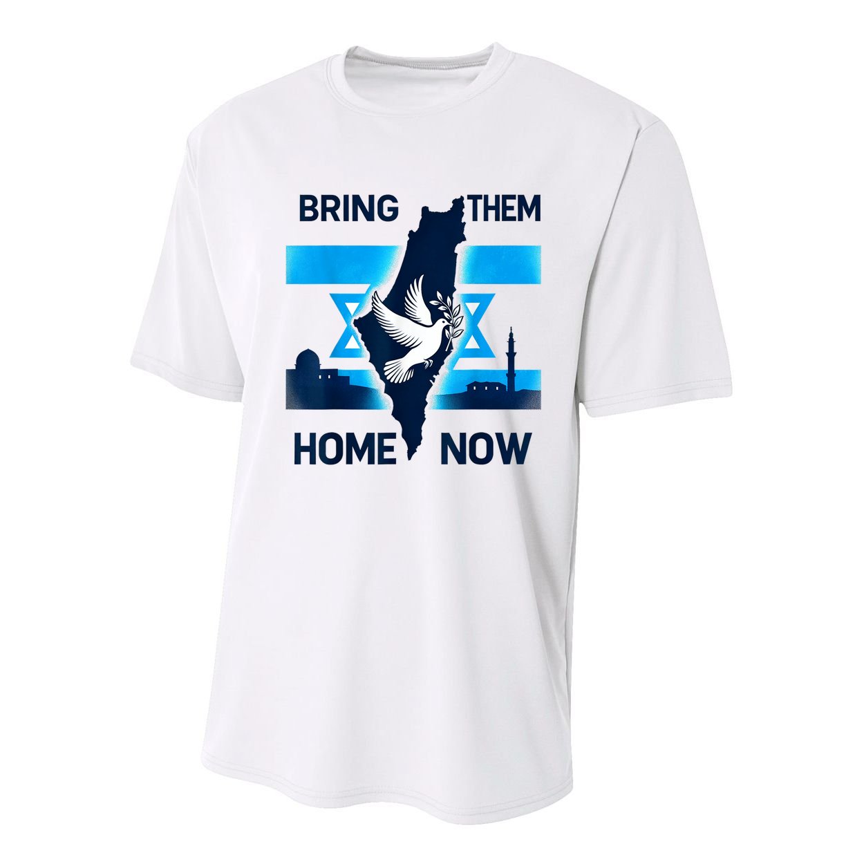 Bring Them Home Now! Stand With Israel Flag America Youth Performance Sprint T-Shirt