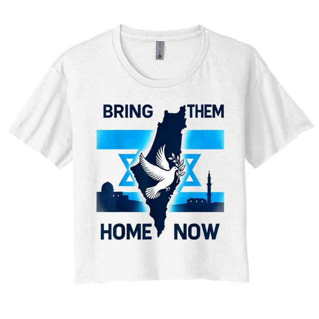Bring Them Home Now! Stand With Israel Flag America Crop Top