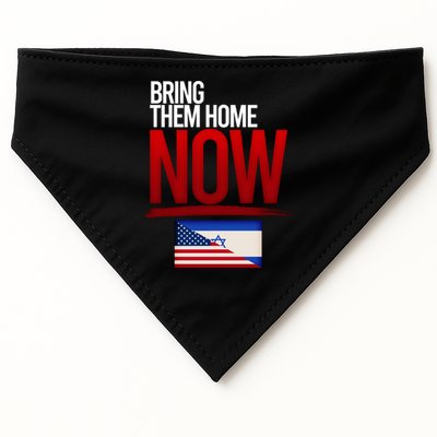 Bring Them Home Now Stand With Israel USA-Made Doggie Bandana