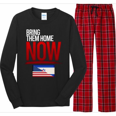 Bring Them Home Now Stand With Israel Long Sleeve Pajama Set