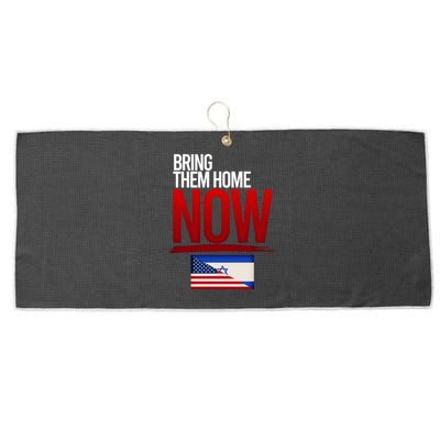 Bring Them Home Now Stand With Israel Large Microfiber Waffle Golf Towel
