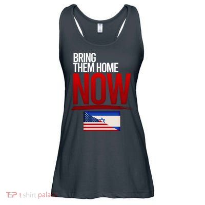 Bring Them Home Now Stand With Israel Ladies Essential Flowy Tank