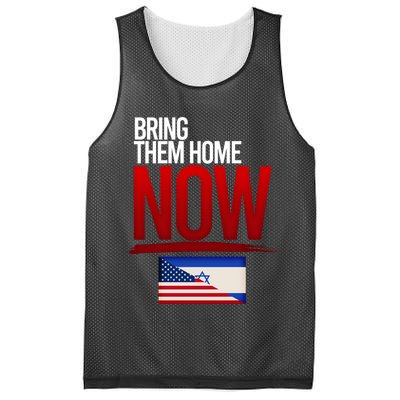 Bring Them Home Now Stand With Israel Mesh Reversible Basketball Jersey Tank
