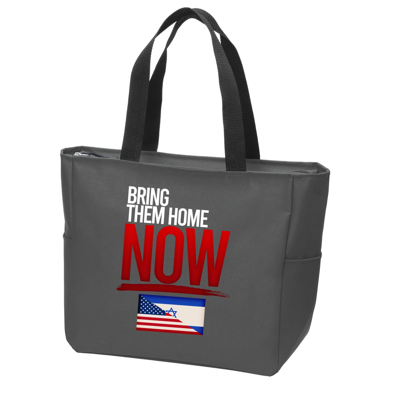 Bring Them Home Now Stand With Israel Zip Tote Bag