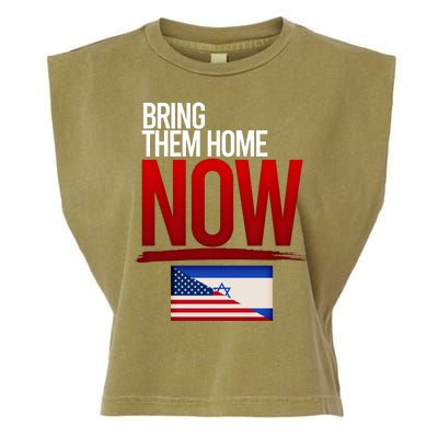 Bring Them Home Now Stand With Israel Garment-Dyed Women's Muscle Tee