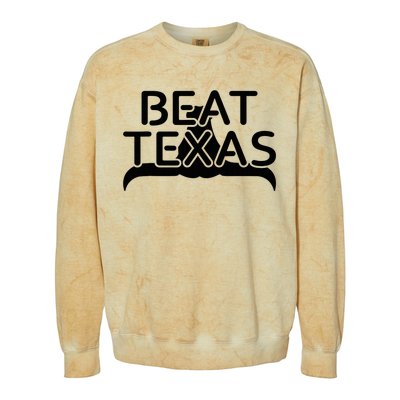 Beat Texas Horns Down Oklahoma Texas Red River Colorblast Crewneck Sweatshirt