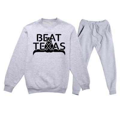 Beat Texas Horns Down Oklahoma Texas Red River Premium Crewneck Sweatsuit Set