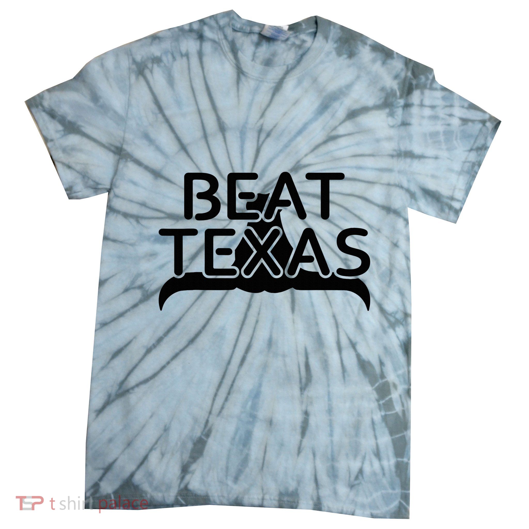 Beat Texas Horns Down Oklahoma Texas Red River Tie-Dye T-Shirt