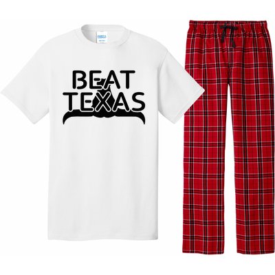 Beat Texas Horns Down Oklahoma Texas Red River Pajama Set