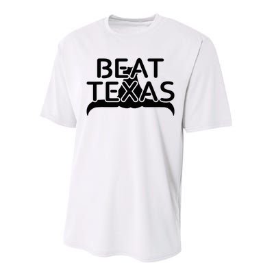 Beat Texas Horns Down Oklahoma Texas Red River Performance Sprint T-Shirt