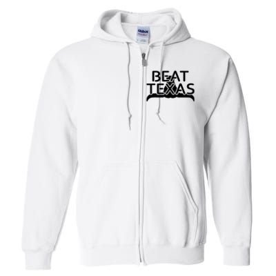 Beat Texas Horns Down Oklahoma Texas Red River Full Zip Hoodie