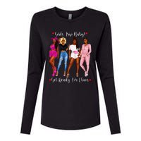 Black Trip Holidays With Friends African Diva Womens Cotton Relaxed Long Sleeve T-Shirt