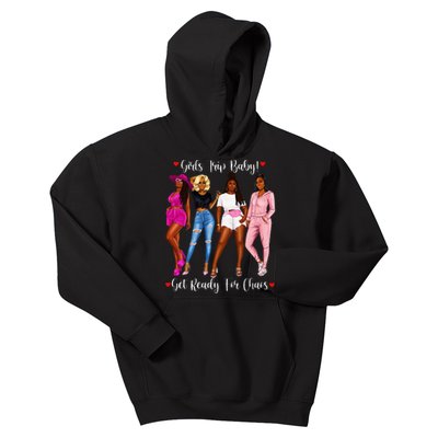 Black Trip Holidays With Friends African Diva Kids Hoodie