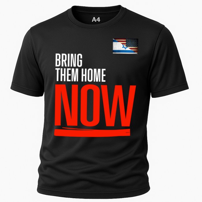 Bring Them Home Now! Stand With Israel Israel America Flag Cooling Performance Crew T-Shirt