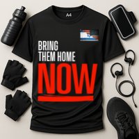 Bring Them Home Now! Stand With Israel Israel America Flag Cooling Performance Crew T-Shirt