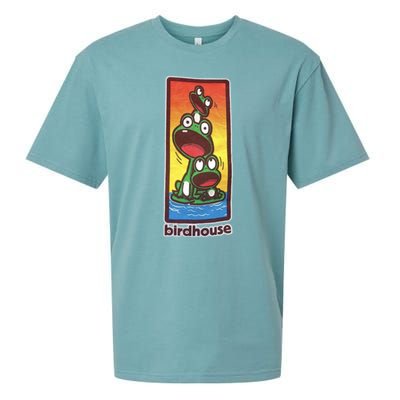 Birdhouse Tony Hawk Bird House Hook Ups Skate Brand Cartoon Hookups Hook Sueded Cloud Jersey T-Shirt