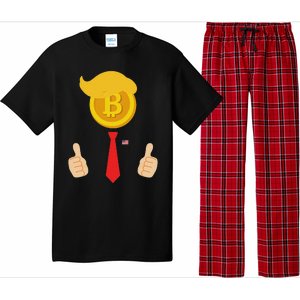 Bitcoin Trump Hair Cryptocurrency President Tru Mp 4547 Maga Pajama Set