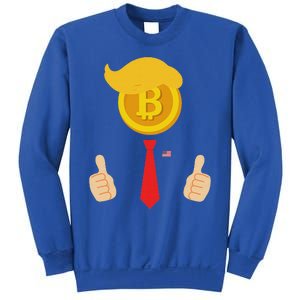 Bitcoin Trump Hair Cryptocurrency President Tru Mp 4547 Maga Sweatshirt