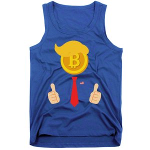 Bitcoin Trump Hair Cryptocurrency President Tru Mp 4547 Maga Tank Top