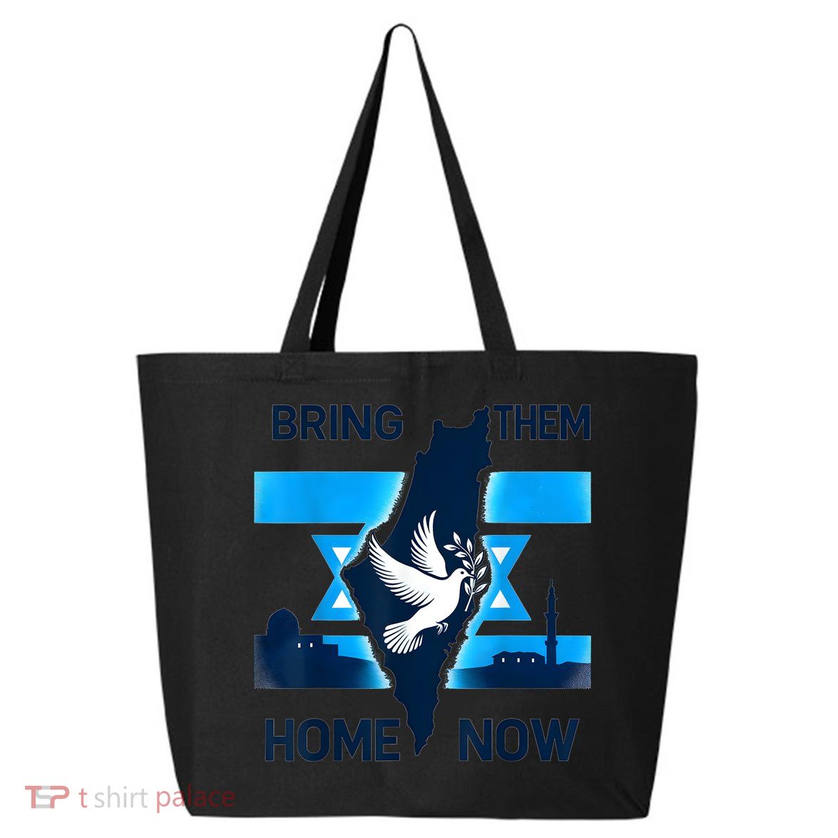 Bring Them Home Now! Stand With Israel Flag America 25L Jumbo Tote