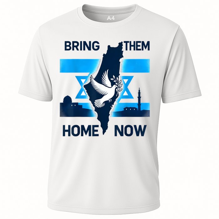 Bring Them Home Now! Stand With Israel Flag America Cooling Performance Crew T-Shirt