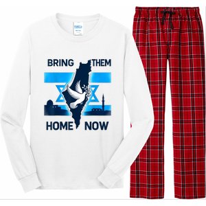 Bring Them Home Now! Stand With Israel Flag America Long Sleeve Pajama Set